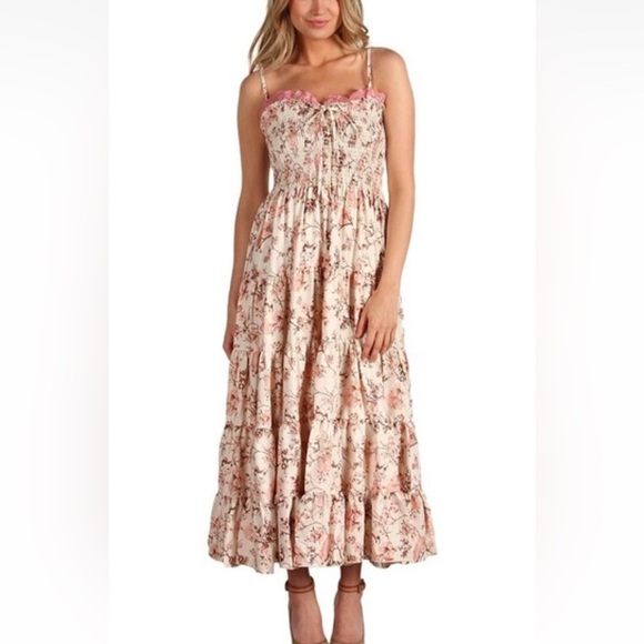 Betsey Johnson 'Skull Toile' Tiered Midi Dress - Sz S - Gorgeous & Rare EUC